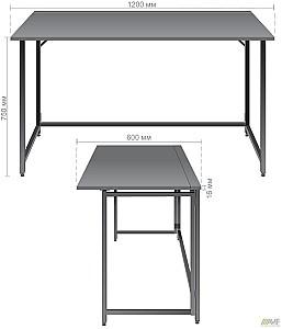 Masa de birou AMF Fold 1200 Stejar Sonoma / Negru