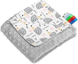 Plapuma Caretero Light Minky Hedgehogs Grey