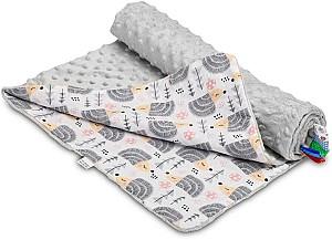 Plapuma Caretero Light Minky Hedgehogs Grey