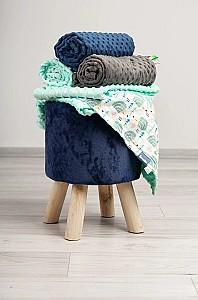 Plapuma Caretero Light Minky Hedgehogs Grey