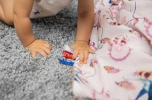 Plapuma Caretero Light Minky Hedgehogs Grey