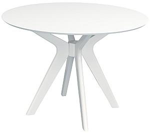 Set de masa si scaune Evelin Raffles Round White + 4 scaune COCO White / NV-10WP Grey