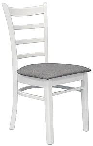 Set de masa si scaune Evelin Raffles Round White + 4 scaune COCO White / NV-10WP Grey