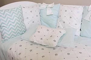 Lenjerie de pat PernaMea Perne Turcoaz (8 piese)