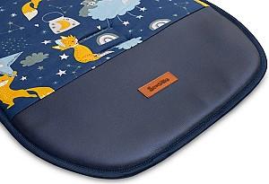 Saltea pentru carucioare Sensillo Velvet Liner Navy Foxes