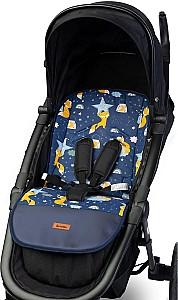 Saltea pentru carucioare Sensillo Velvet Liner Navy Foxes