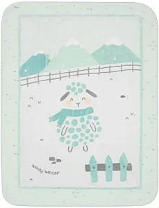 Plapuma Kikka Boo Sleepy Sheep Green 80x110 cm