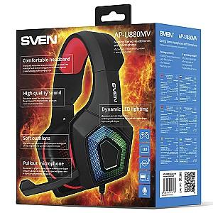 Casti SVEN AP-U880MV BLACK/RED