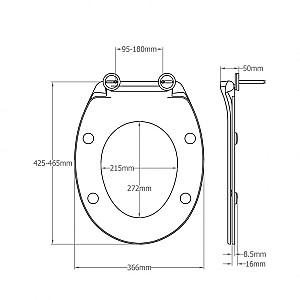 Capac vas WC Miscellaneous Duraplast BEMIS SAVONA SEL WHITE 2205SEL000
