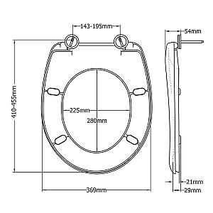 Capac vas WC Miscellaneous Duraplast BEMIS POTENZA SS WHITE 2202ST000