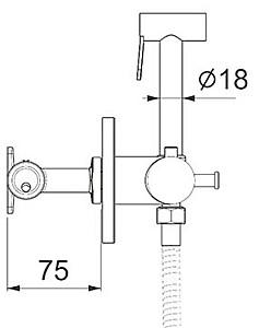 Baterie pentru bideu Gappo G7290-6