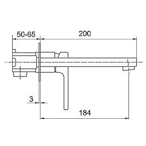 Baterie pentru lavoar Gappo G1017-10