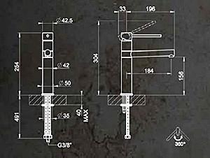 Robinet bucatarie Gessi NEUTRON Chrome (17118#031)