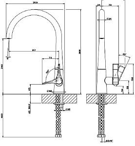Robinet bucatarie Gessi Proton 17151-149