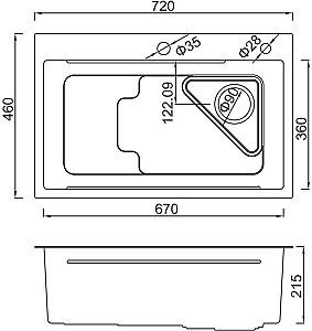 Chiuveta de bucatarie Gappo GS7246-6