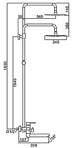 Set de duș Frap F24801-6