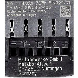 Acumulator scule electrice METABO 625367000