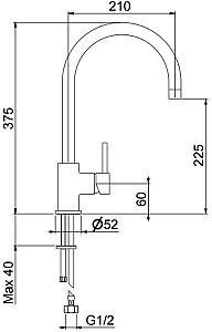 Robinet bucatarie Fiore TRIESTE 306 NN9208