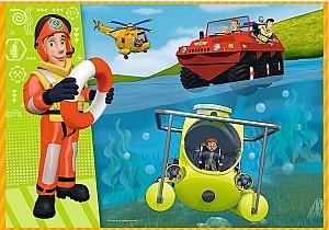 Puzzle Trefl 4in1 Brave Fireman Sam (34387)