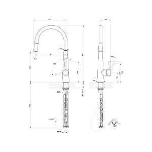 Robot de bucatarie Gessi JUST Chrome 20577#031
