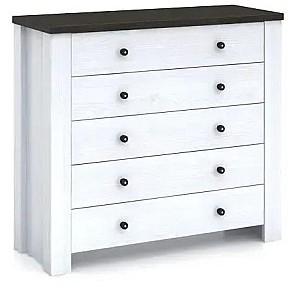 Comoda Yasen Antverpen II 5S Frasin Inzapezit / Stejar Morena