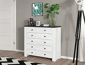 Comoda Yasen Antverpen II 5S Frasin Inzapezit / Stejar Morena