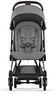Carucior de plimbare Cybex Coya Chrome Dark Brown Mirage Grey Dark Grey