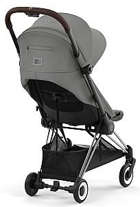 Carucior de plimbare Cybex Coya Chrome Dark Brown Mirage Grey Dark Grey