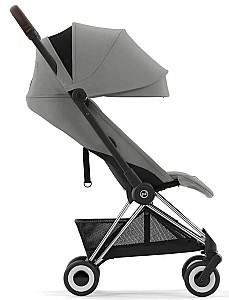 Carucior de plimbare Cybex Coya Chrome Dark Brown Mirage Grey Dark Grey
