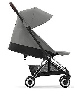 Carucior de plimbare Cybex Coya Chrome Dark Brown Mirage Grey Dark Grey