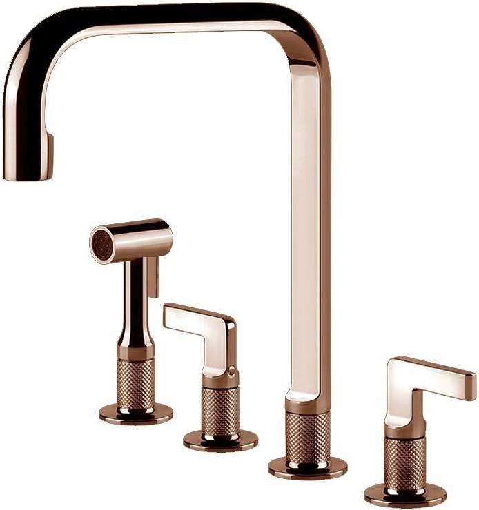 Robinet bucatarie Gessi INCISO Copper Brushed PVD 58703#708