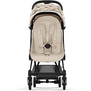 Carucior de plimbare Cybex Coya Matt Black Simply Flowers Beige