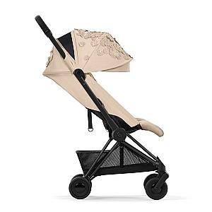 Carucior de plimbare Cybex Coya Matt Black Simply Flowers Beige