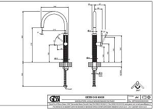 Robinet bucatarie Gessi Black Metal Brushed PVD 60020#707