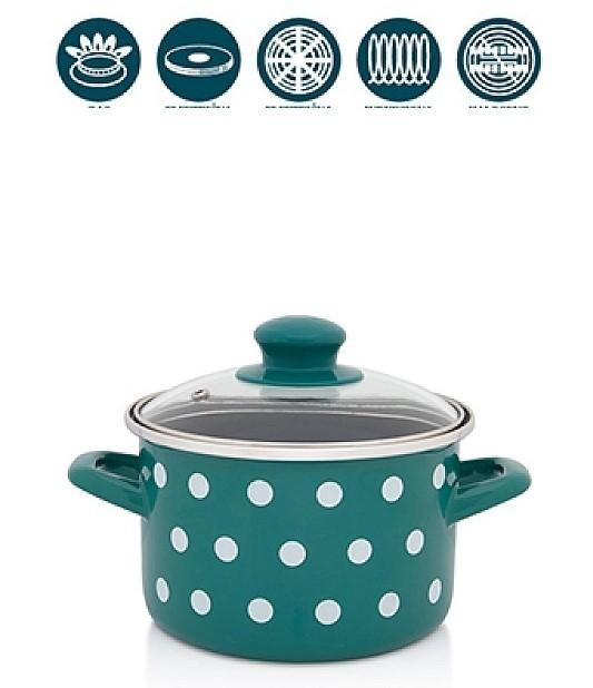 Cratita Metalac Green Dots 2l