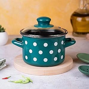 Cratita Metalac Green Dots 2l