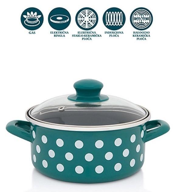 Cratita Metalac Green Dots 2.2 l