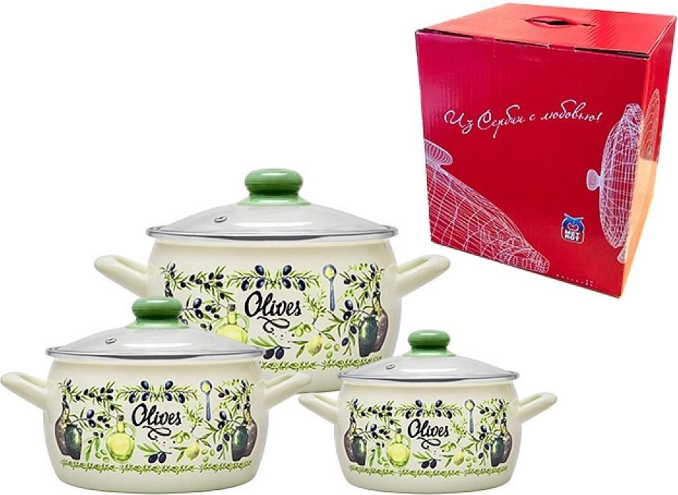 Set vase de gatit Metalac Oliva 3buc