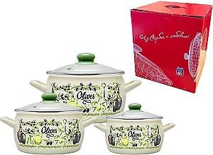 Set vase de gatit Metalac Oliva 3buc