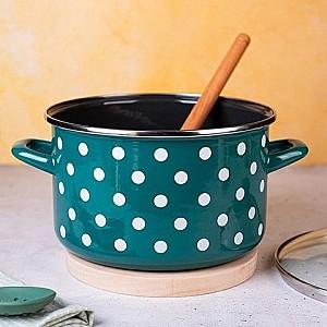 Cratita Metalac Green Dots 4 l