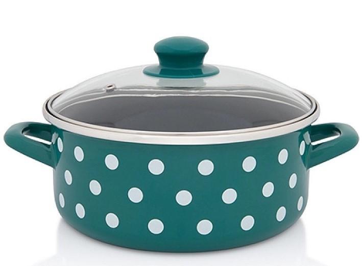 Cratita Metalac Green Dots 3.5 l