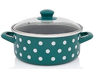 Cratita Metalac Green Dots 3.5 l