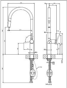 Robinet bucatarie Gessi STELO Matte White 60303#279