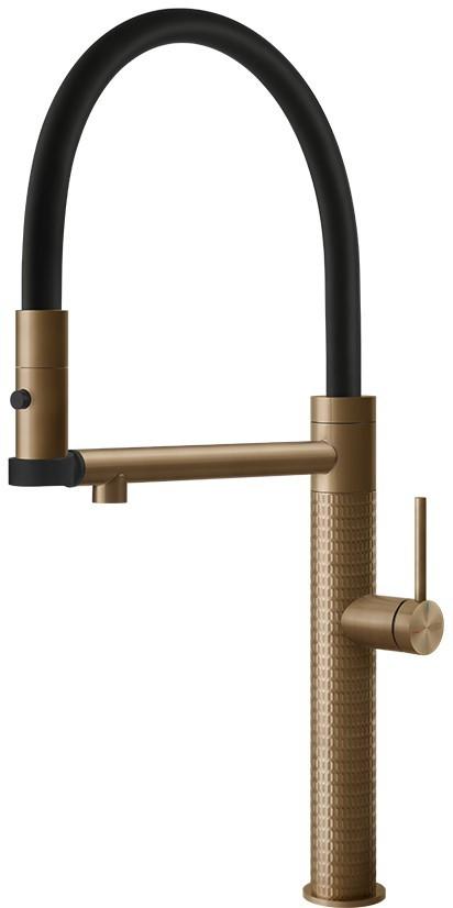 Robinet bucatarie Gessi Warn Bronze Brushed PVD 60212#726