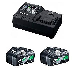 Incarcator pentru scule electrice Hitachi-HiKOKI Set Incarcator+ 2 baterii UC18YSL3WFZ