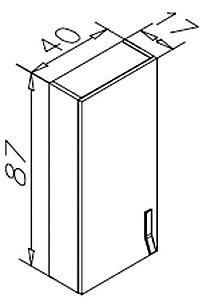 Dulap penal Orka Modena 87x44 Cappucino Lower