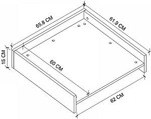 Raft pentru baie Bofigo 13-13-01 White
