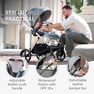 Carucior 3 in 1 Kikka Boo Chiara Black