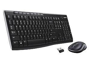 Set tastatura + Mouse Logitech Wireless MK270 Multimedia Black