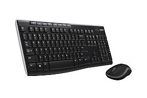 Set tastatura + Mouse Logitech Wireless MK270 Multimedia Black